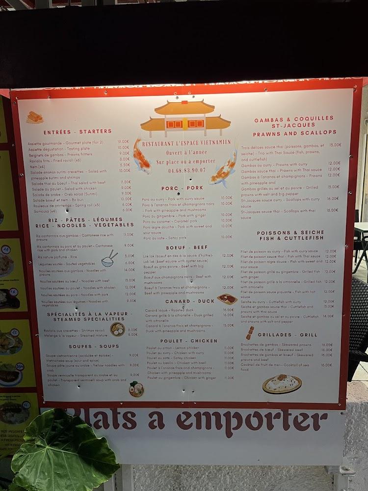 L'espace Vietnamien - Menu Image 1